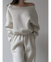 off shoulder sweat