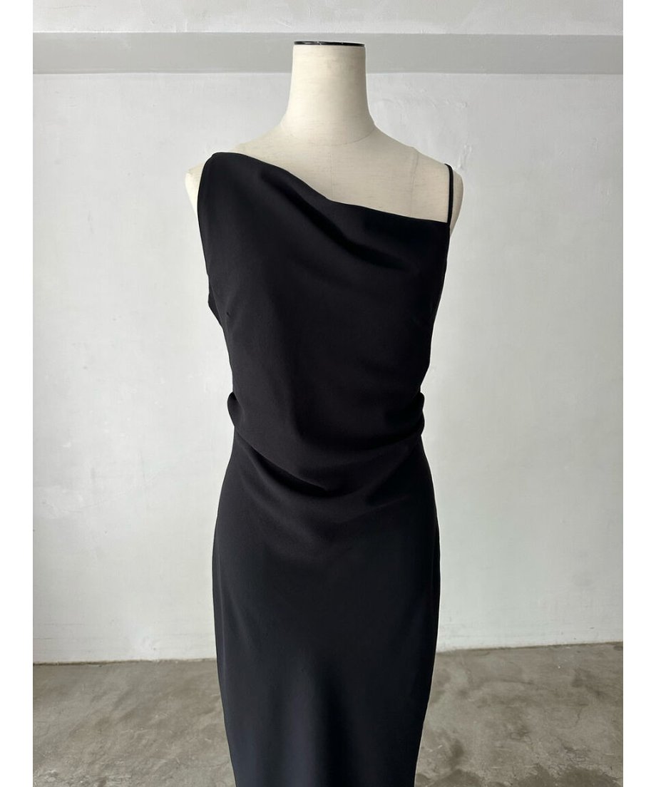asymmetry drape cami dress