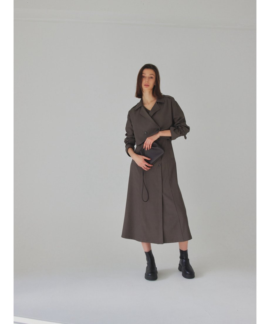 sample sale / mulch trench coat dress