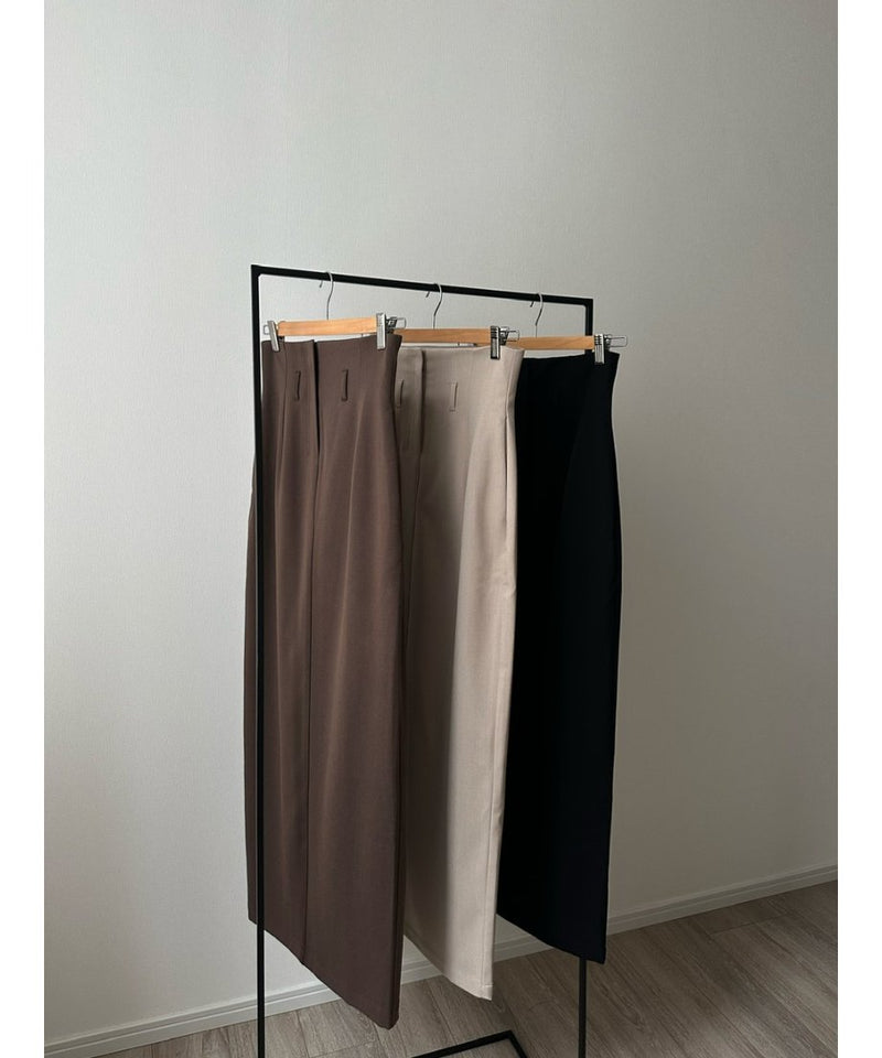 high waist straight skirt