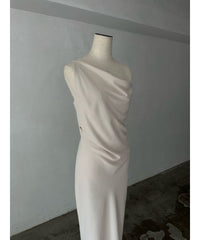 asymmetry drape cami dress