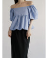 ( 9/18 20:00~ resale ) 2way volume sleeve blouse