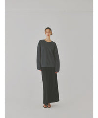 sample sale / center tuck wide pants