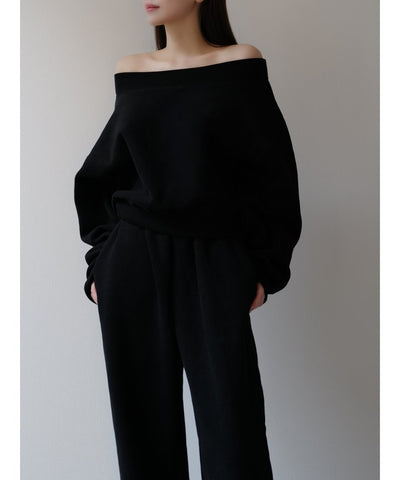 充実の品 off shoulder sweat – célon トップス