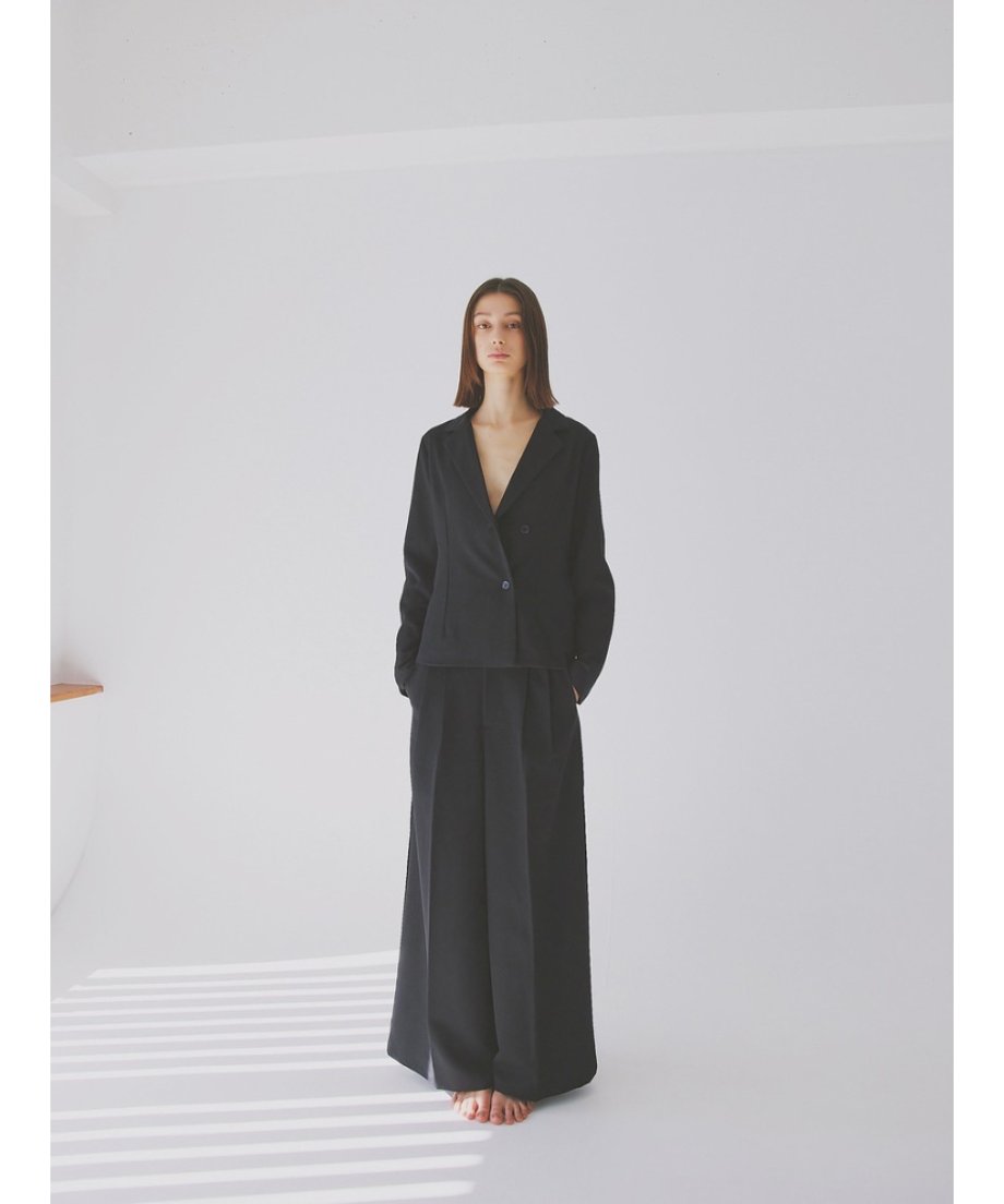 sample sale / center tuck wide pants