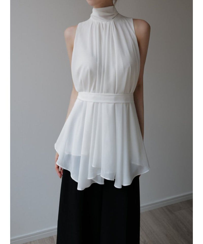 chiffon tie blouse