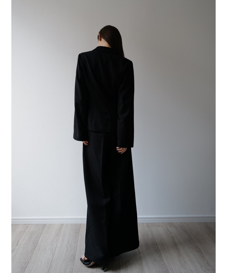 sample sale / center tuck wide pants