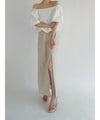 ( 9/18 20:00~ resale ) linen like zip long skirt