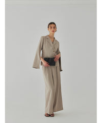 sample sale / center tuck wide pants
