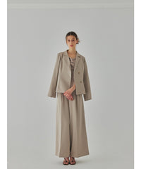 sample sale / center tuck wide pants