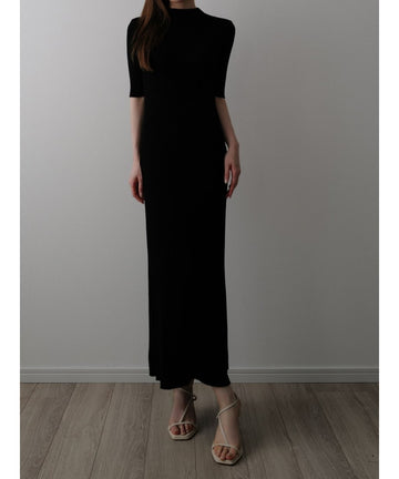 random rib knit dress – célon