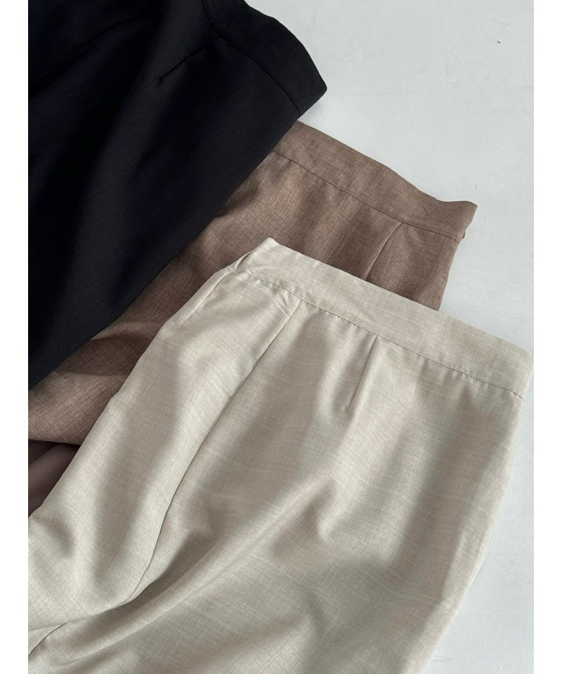 ( 9/18 20:00~ resale ) linen like zip long skirt