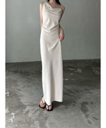 ( 9/18 20:00~ resale ) asymmetry drape cami dress