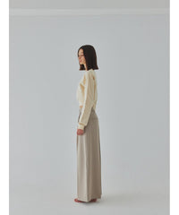 sample sale / center tuck wide pants