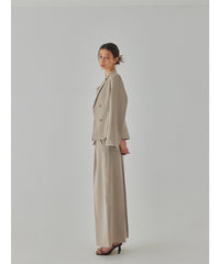 sample sale / center tuck wide pants